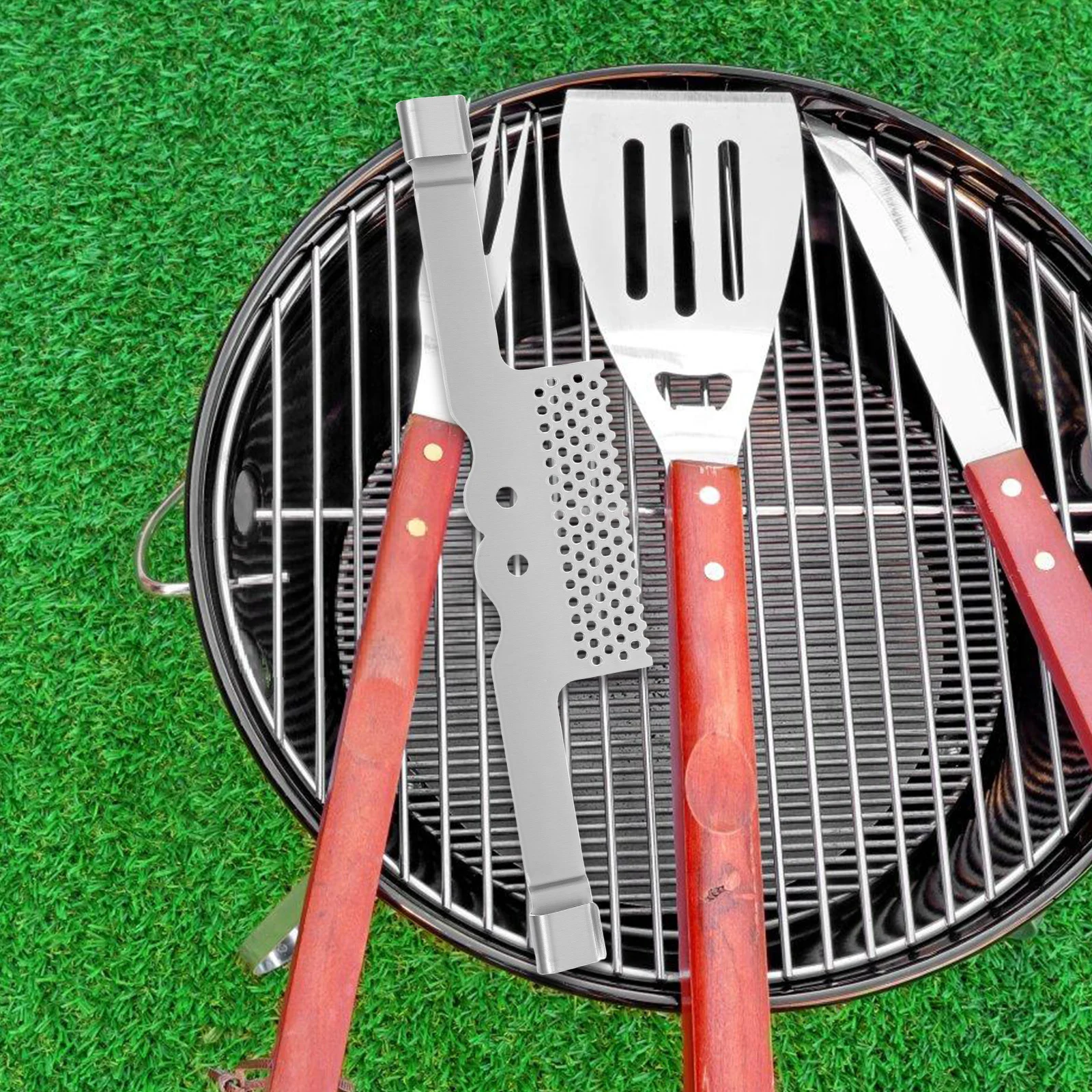 

Universal Grill Food Protective Mesh Screen High-Temperature Resistant Grease Trap Prevents Food Falling Ensures Stable Cooking