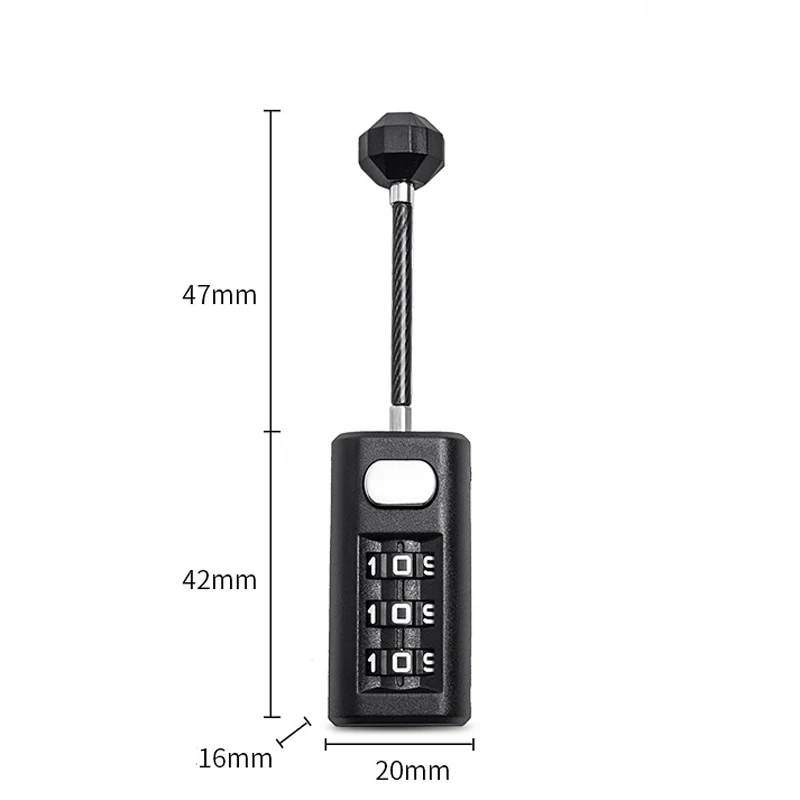 Mini cerradura codificada creativa, candado de equipaje de viaje, gimnasio, cajón de pecho, mochila, antirrobo, alambre de acero, candado de Metal, Dial, candados de dígitos