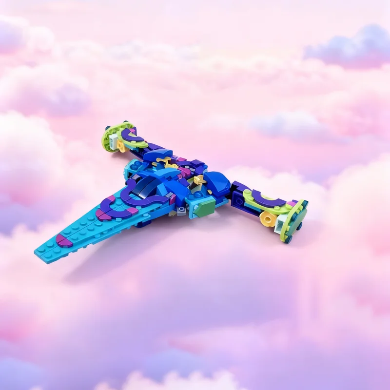 

233 детали MOC Creator 3 в 1: Трансформер-космический корабль. Конструктор из строительных блоков. Архитектурная модель. Идея для рождественского подарка. Игрушка-конструктор для детей.