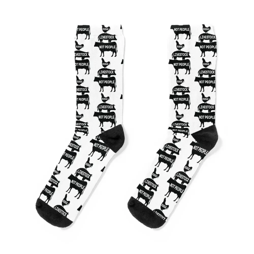 

livestock show judge livestock not people Socks men cotton high quality custom Women's Socks Men's