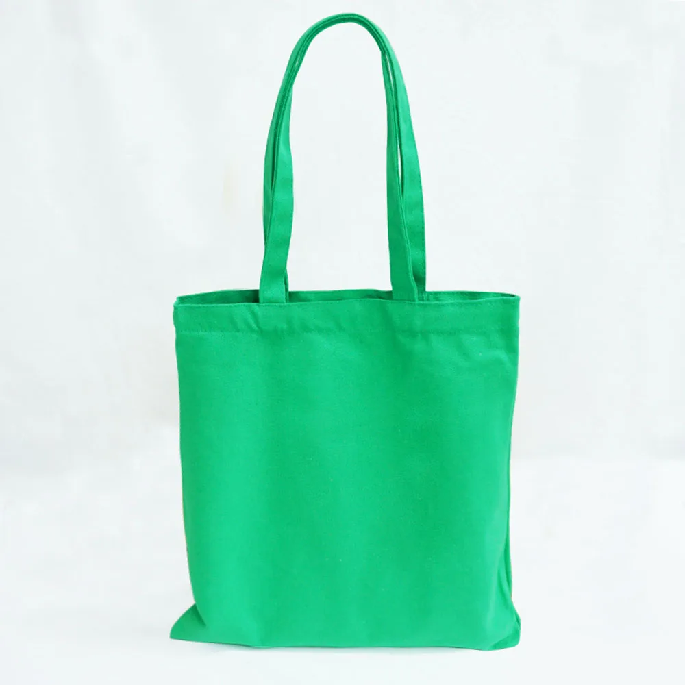 Cotton Canvas Bags Shopping bag Eco-Friendly foldable grocery bags folding Pocket Tote Portable Handbags Shoulder Storage Bags