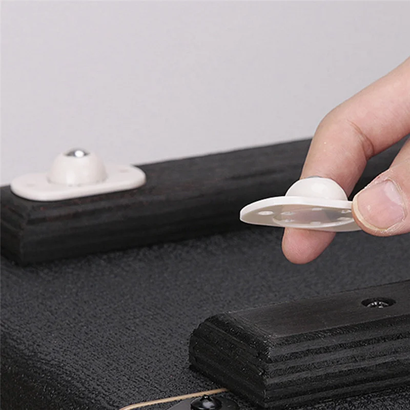 12 Pcs Self Adhesive Mini Caster Wheels 360° Smooth Rotation Universal Roller For Small Appliances Speaker-Y41A
