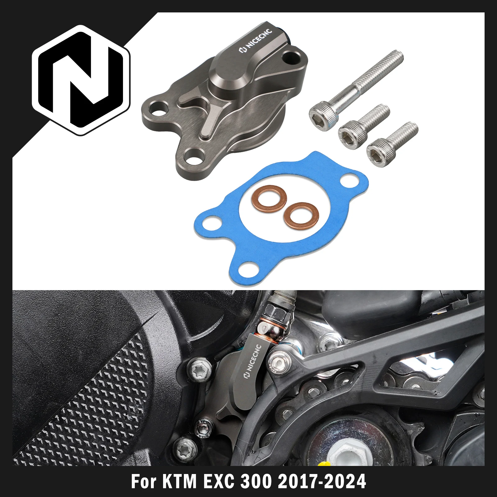 

NICECNC для KTM EXC 300 2017-2024 EXCF 350 EXC 450 SX 125 SXF 250 SXF 450 Защита рабочего цилиндра сцепления для Husqvarna TE 300