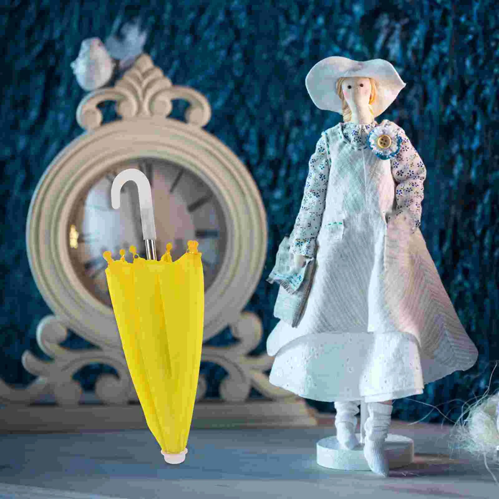 Umbrella Accessories Miniature Scene Model Travel Play Toy Furniture Decor Micro Figurine Baby Dolls