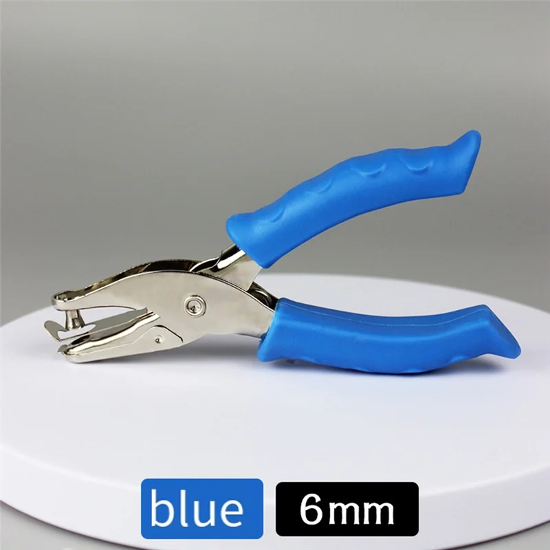 3 Piece 1/4 Inch Of Hole Handheld Puncher For Office School Supplies,Can Be Used For Labels,Greeting Cards