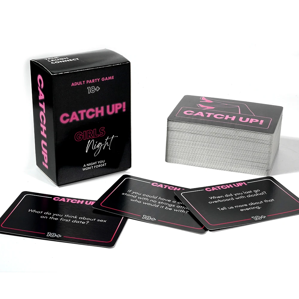 Catch Up Card Game Girls Night Party Game Spicy Thought Provoking Conversation Starters for Fun Girls Nights