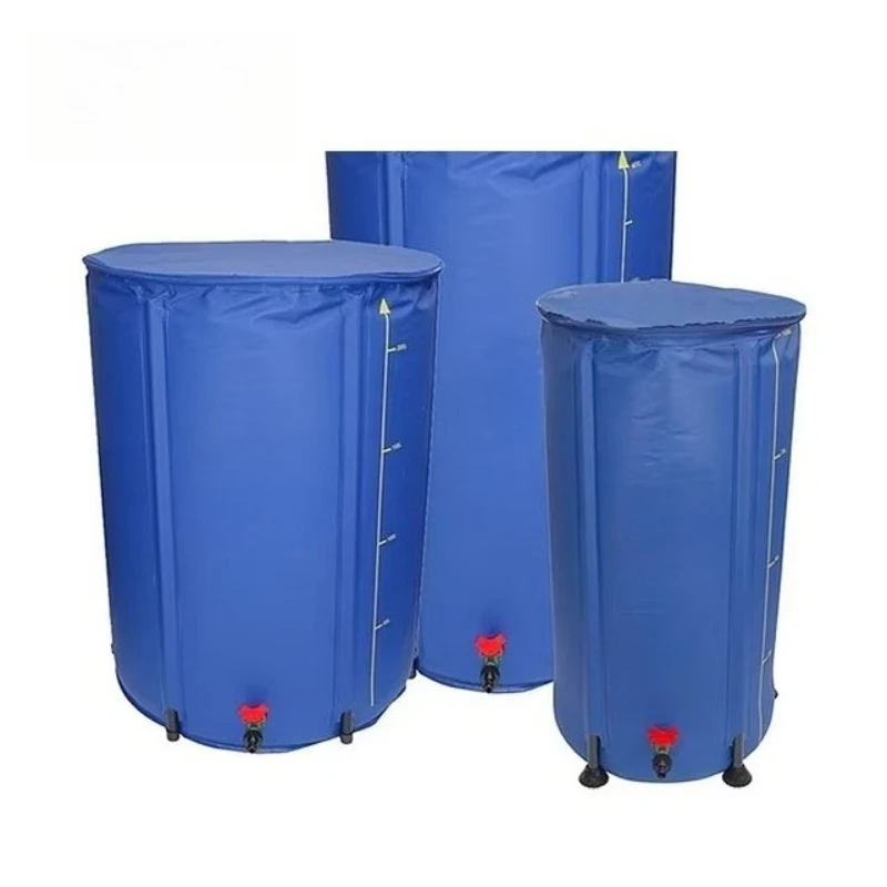 

Foldable rain bucket Portable water storage tank Rainwater collection system Plastic rain bucket kit with diverter