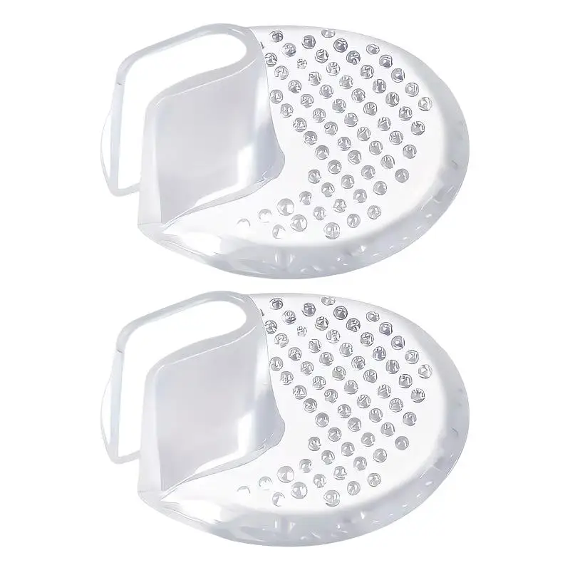 2pcs Transparent Anti-Wear Half Pads for Flip-Flops – Silicone Dots, Non-Slip Toe Protectors Sandals - view 3