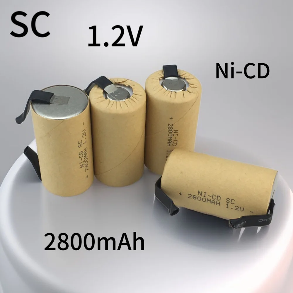 

SC 1.2V 2800mah Original Screwdriver Electric Drill Ni-CD Rechargeable Battey With Welding Label Power Tool SUBC Cells