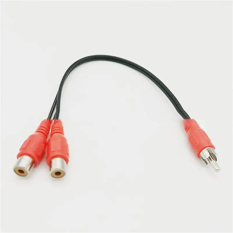 Male Plug To 3 RCA Male Adapter Audio Converter Video AV A/V Cable USB to RCA Composite Cord for HDTV TV/PC Television Wire