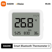 XIAOMI Mijia Bluetooth Thermometer 3 Wireless Smart Electric Digital Hygrometer Temperature and humidity 3 Work with Mijia APP