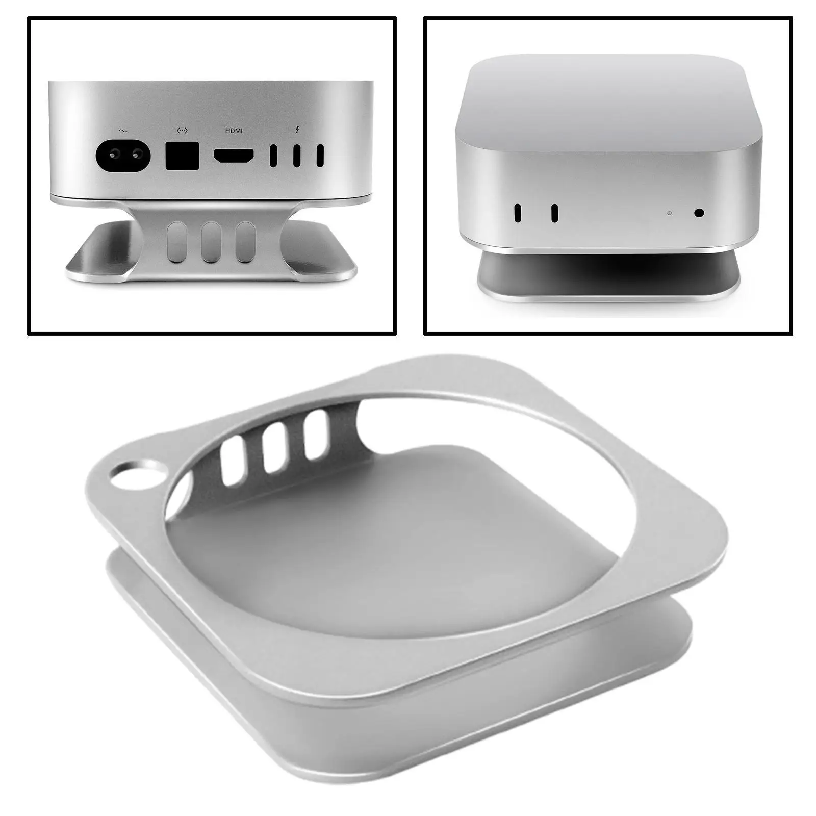 

Computer Host Stand Anti-slip Desk Organization Cooling Holder Accessories Metal Mount Holder Bracket for Mini Computer Host