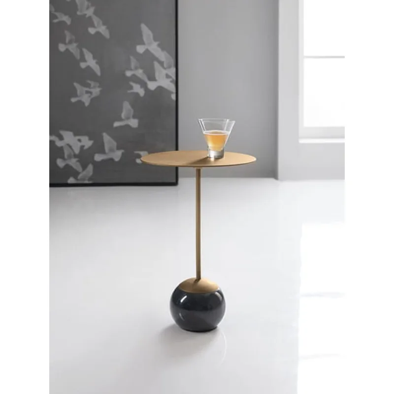 Living room sofa Nordic light luxury small side table coffee table modern designer simple movable edge marble corner table