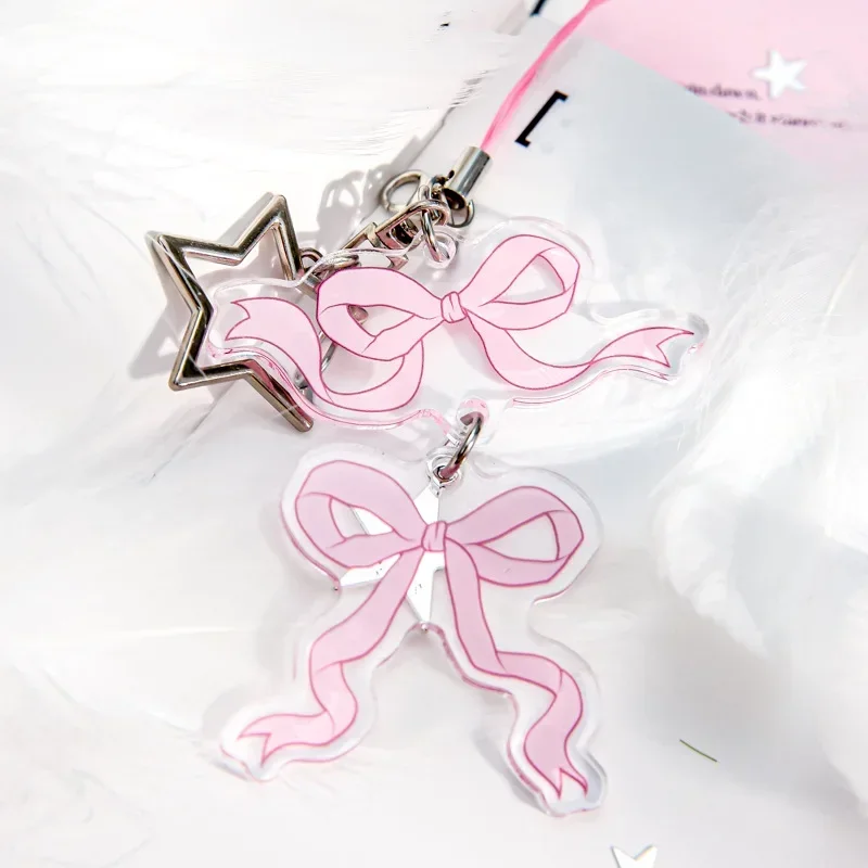 Acrylic Pendant Korean Creative Gift Cute School Bag Pendant Keychain