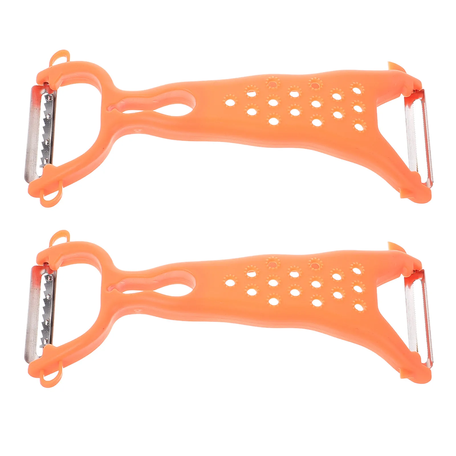 

2pcs Stainless Steel Vegetable Fruit Peeler Potato Peeler Kitchen Tool Ergonomic Handle Metal Peeling Device For Carrot
