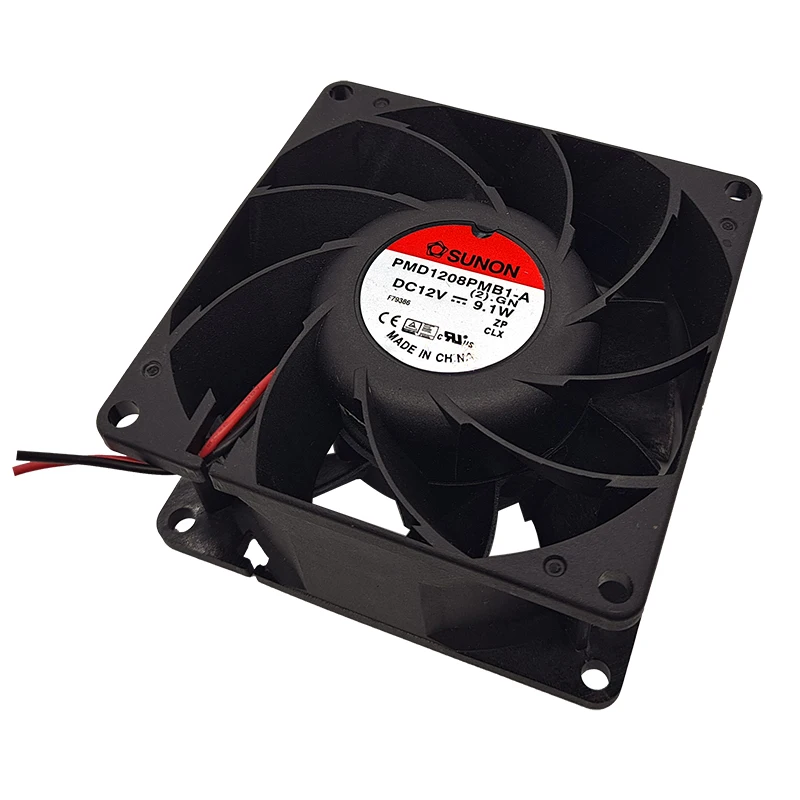 PMD1208PMB1-A(2). gn 8038 12v 9.1w 5700rpm novo construído quasi ventilador de refrigeração