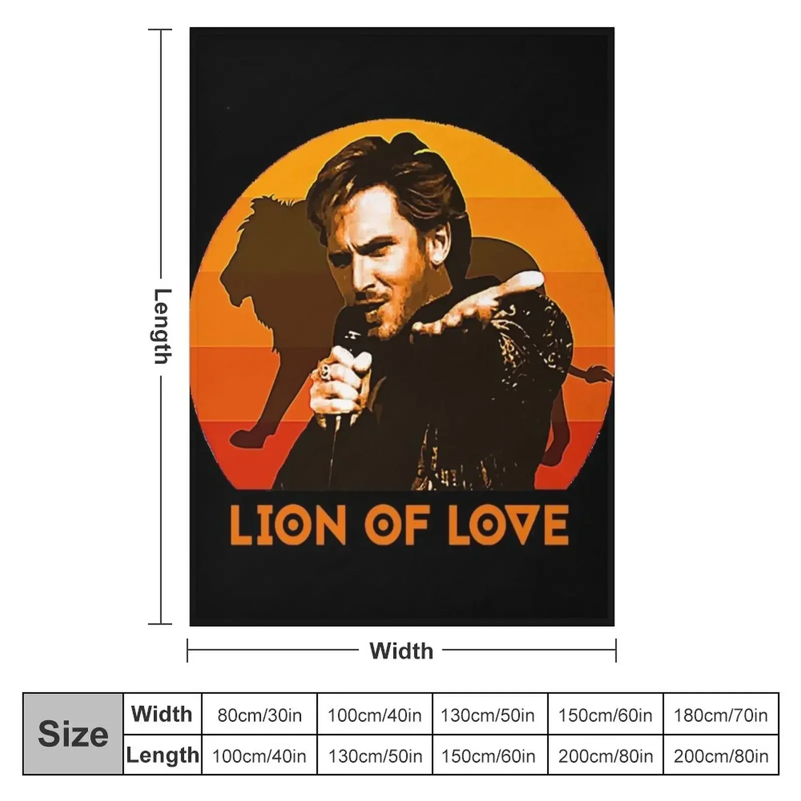 EuroVison Song Contest Fire Saga Lion Of Love T-Shirt Throw Blanket bed plaid Flannel Fabric Sleeping Bag Blankets