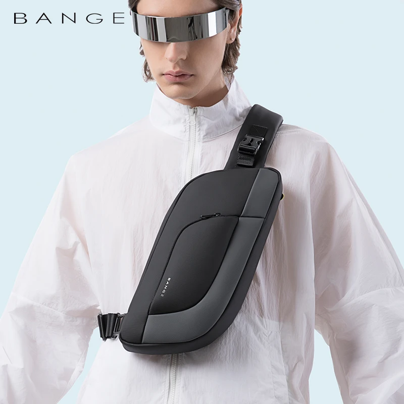 BANGE Men Chest Bag New Design korean Multifunction Waterproof Anti-stain Big Capacity Travel Portable Crossbody Bag Sling Bags