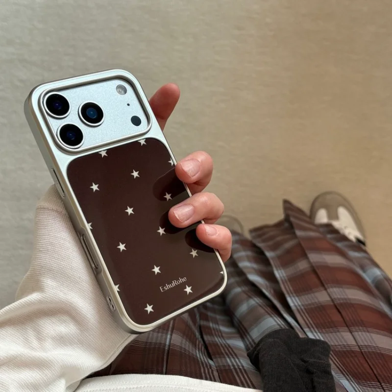

Роскошный прозрачный чехол с блестящими звездами и блестящими звездами для Iphone 16 13 14 Pro Max 17AIR 15 Plus, противоударный чехол для телефона с большим окном