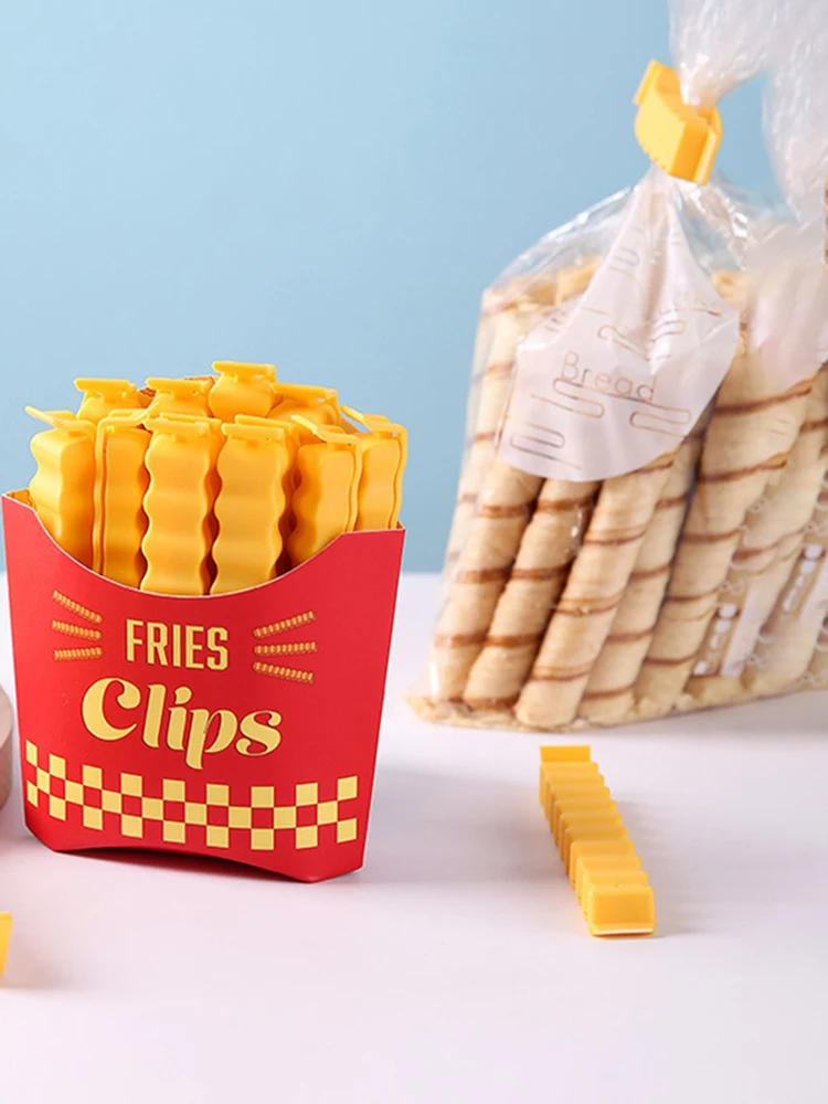 12 Stück Kartoffelförmige Tragbare Küchen-Aufbewahrungsclips, Snackbeutel-Verschlussclips, ABS Magnetisches Versiegelungswerkzeug – Detail 4