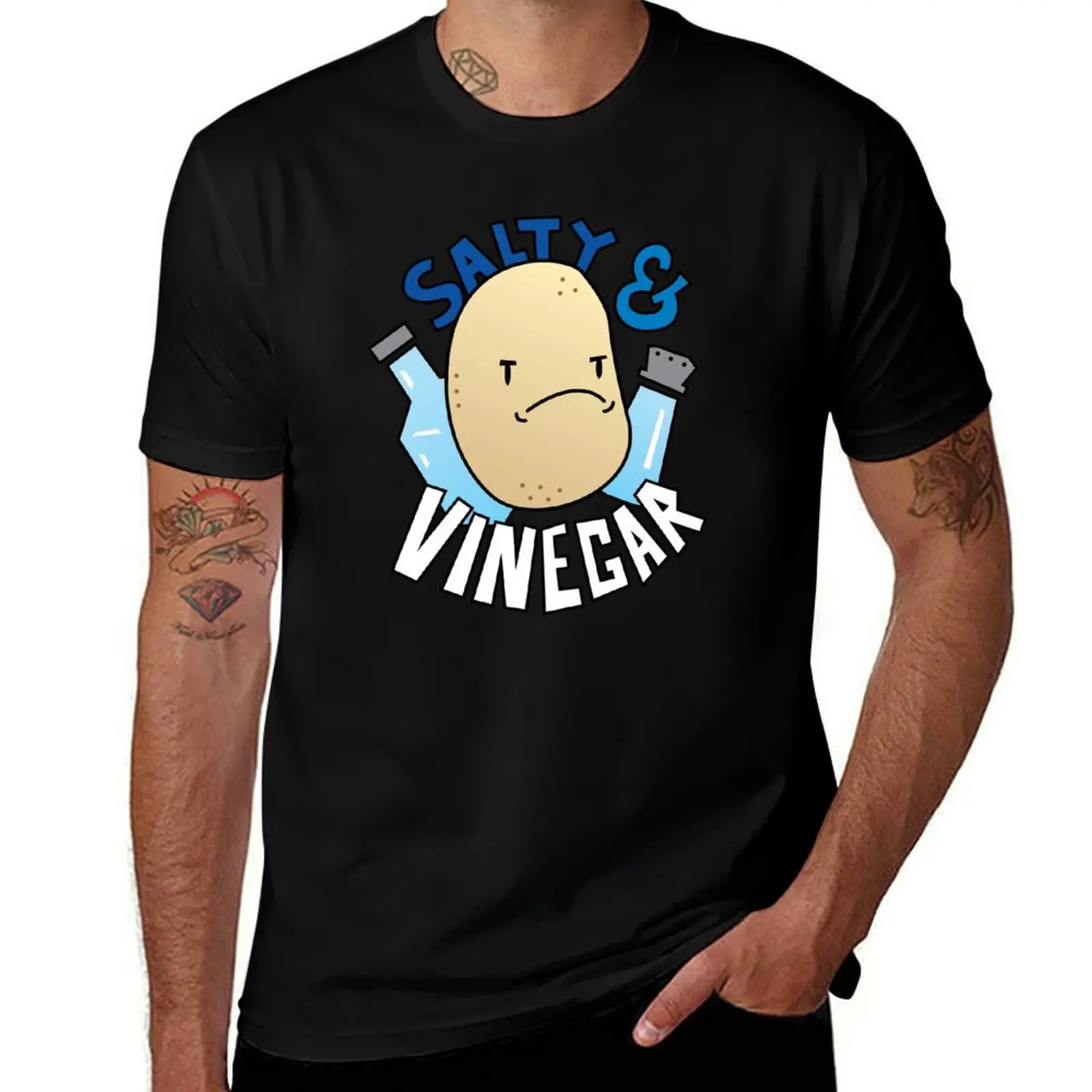Salty & Vinegar Chips T-Shirt Breathable Mesh Panel T-Shirt