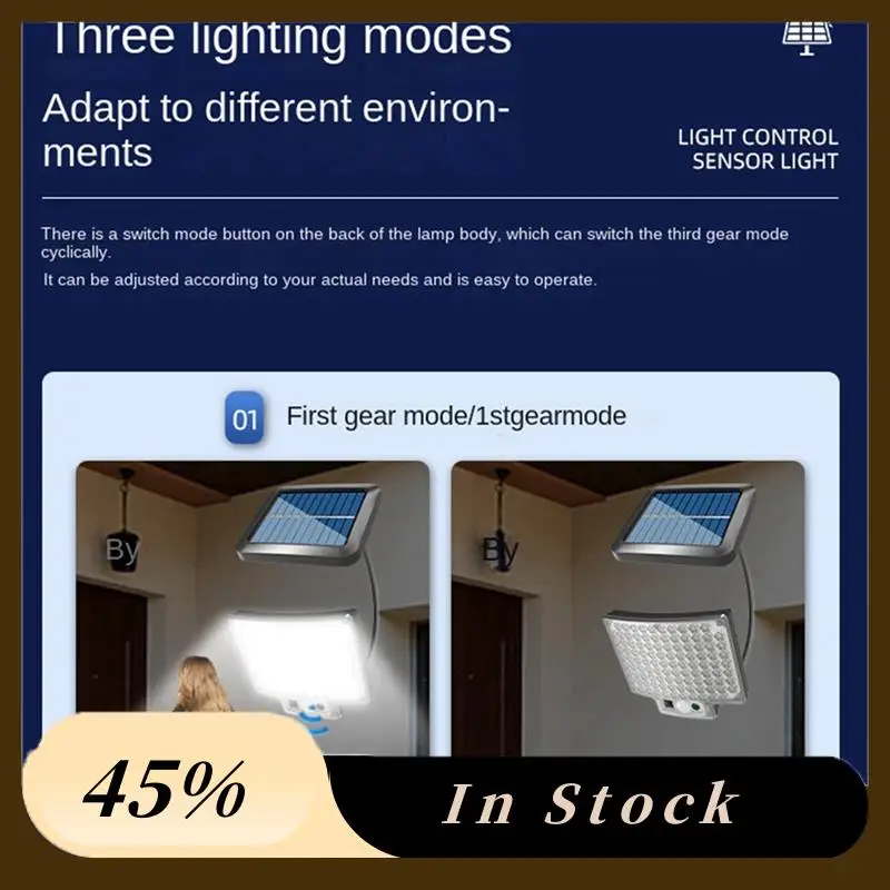 

1 комплект, уличное украшение для сада, солнечный свет, солнечный прожектор, защитный светильник 136COB