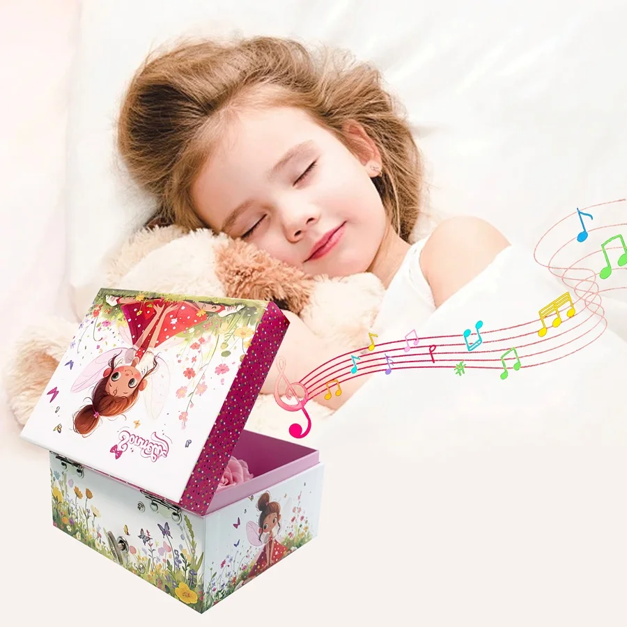 

Jewelry Organizer Box Musical Music Box Ring Necklace Bracelet Earring Gift Packaging Boxes With Sponge Jewellery Store S111