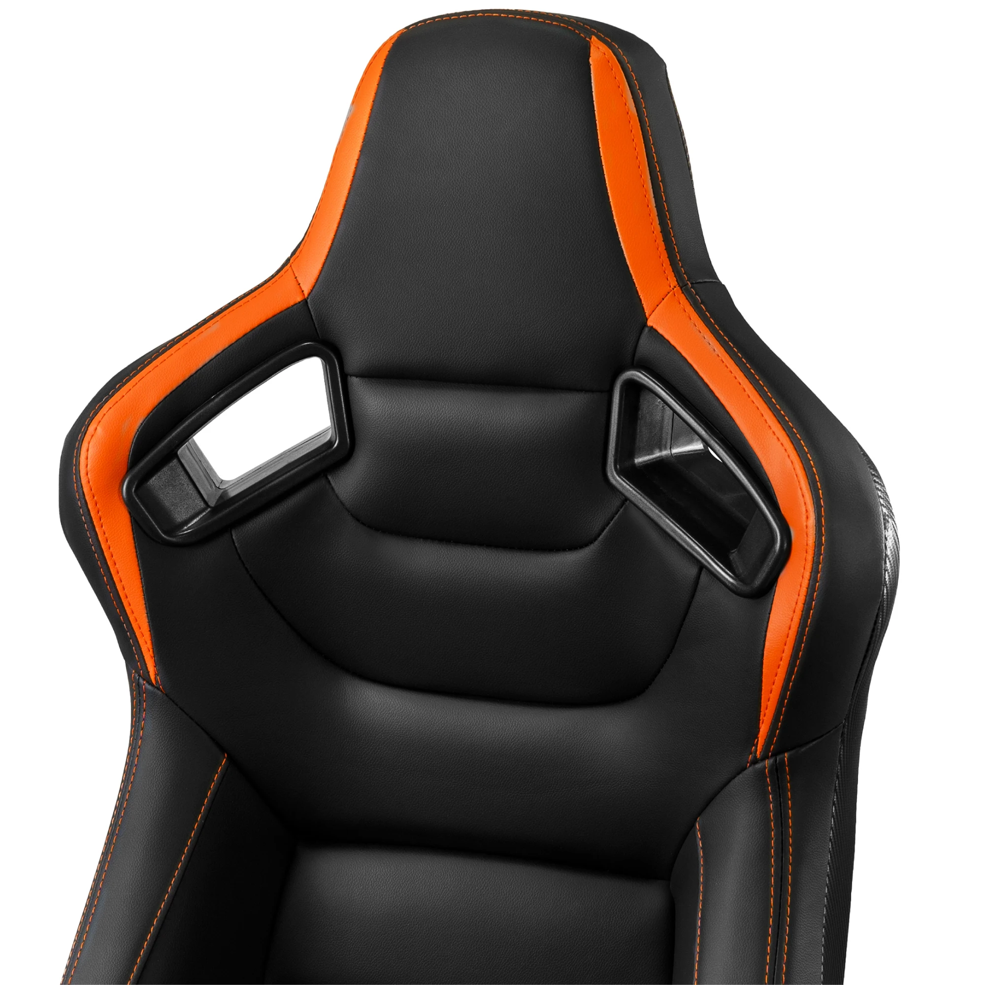 1054 Series Sim Racing Universal Reclinable Black PVC Carbon Look Leather Bucket Racing Seats