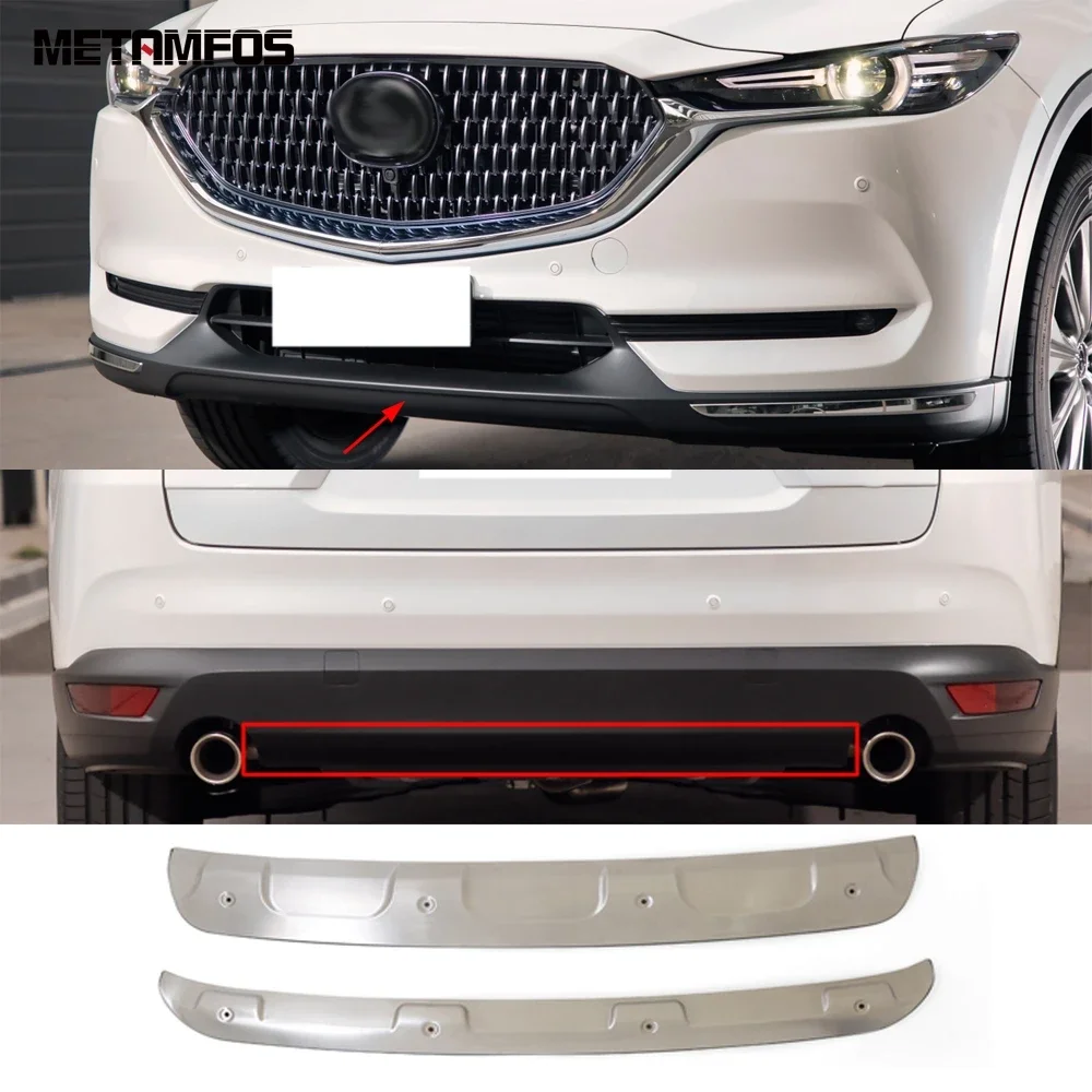 

For Mazda Cx-8 Cx8 2017-2022 2023 2024 Front Rear Bumper Skid Protector Guard Plate Sticker Aluminium Accessories Car Styling