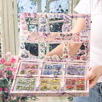 JIANQI 150pcs PET Plants Flowers Stickers Decor DIY Scrapbooking Junk Journal Collage Album Material Planner Craft Sticker Set