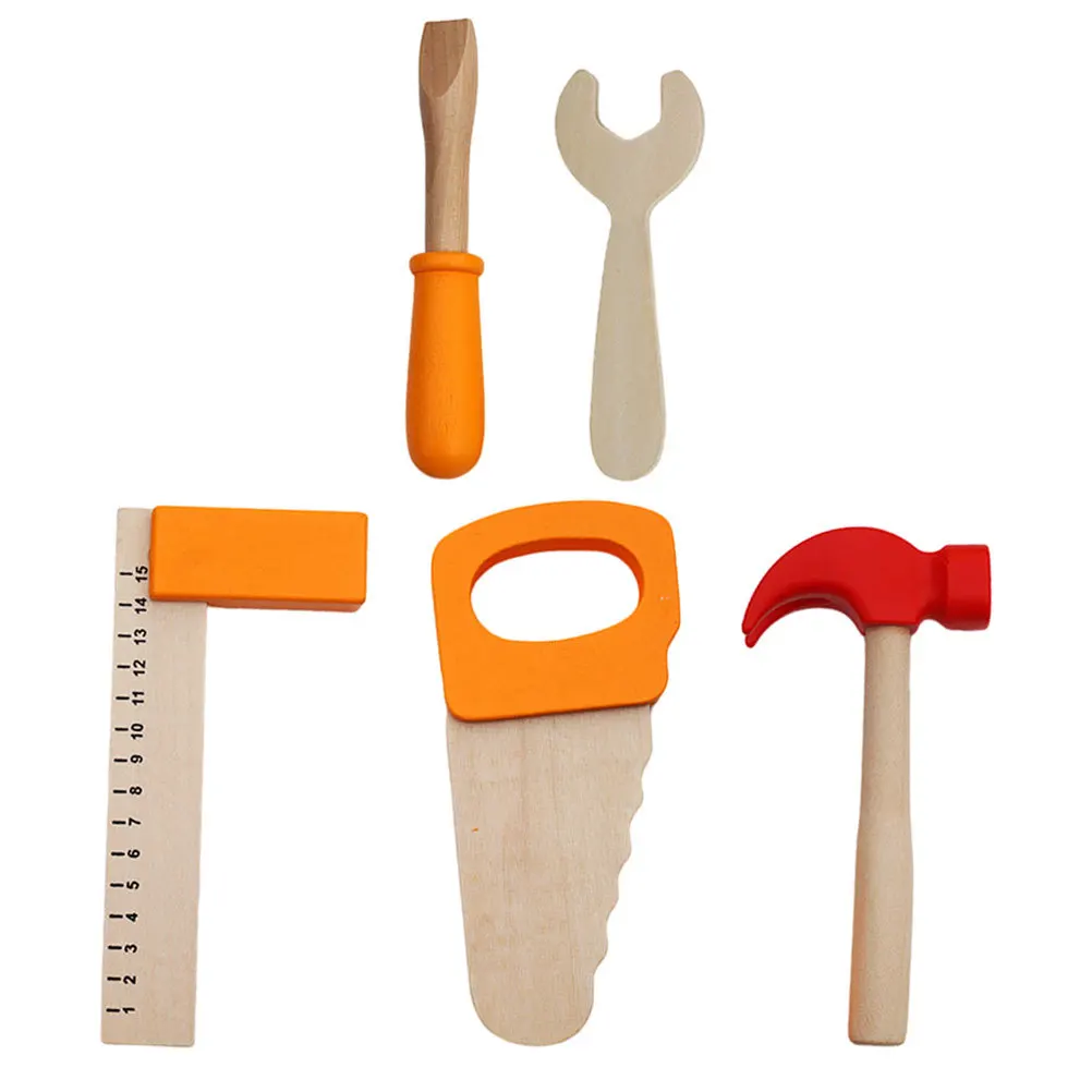 1 木製 DIY ポータブルミニレンチ多機能シミュレーションセット子供用幼児ツールセット赤ちゃん早期教育分解