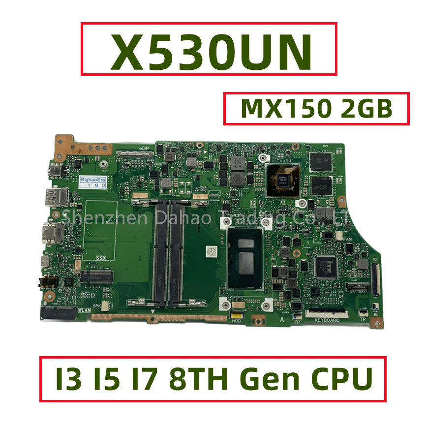 

Материнская плата X530UN для ноутбука ASUS X530UA X530UF A530U F530U V530U R530U K530U S530U с процессором I3 I5 I7, полностью протестированная