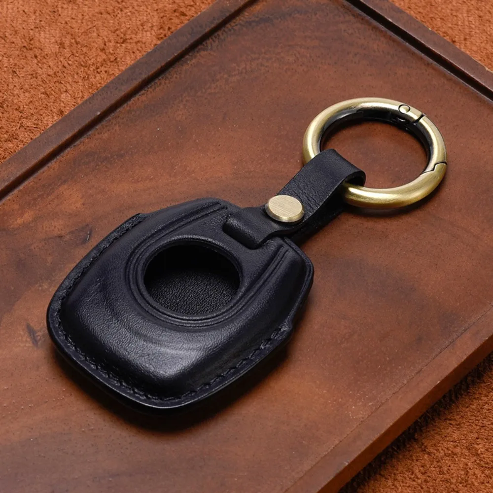 Genuine Cowhide Key Cover Portable Custom Fit Motorcycle Key Pouch Motorcycle Accessories Solid Color for Harley Sportster S