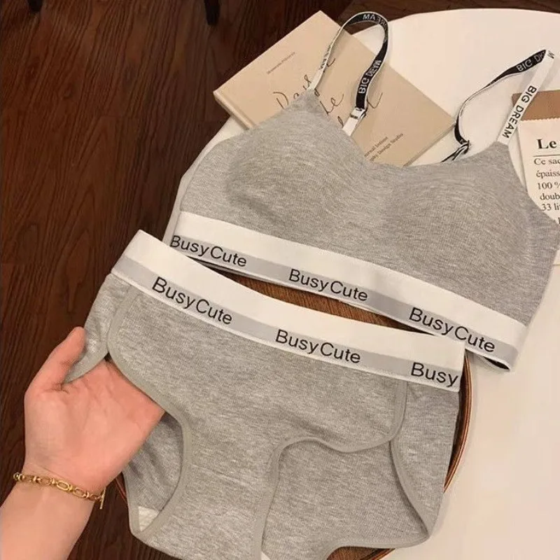 Small Bust Letterless Lingerie Set Wireless Shaping Support Anti Sagging Exercise Comfy Daily Wear High Quality Hot Seller