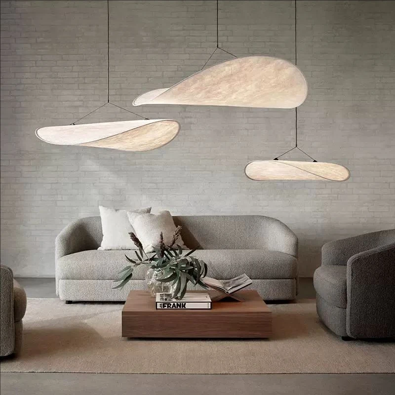 

Retro Wabi Sabi Silk Pendant Lamp Designer Japanese Style Bar Counter Restaurant Light for Homestay Bedroom Room Decor