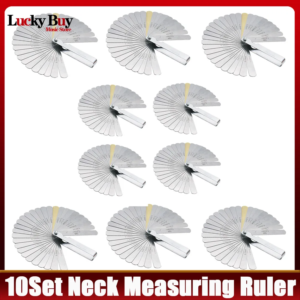 

10 компл., линейка, гайка, измерительный инструмент для ремонта гитары, музыкальные инструменты, гитарный инструмент, линейка для измерения грифа гитары