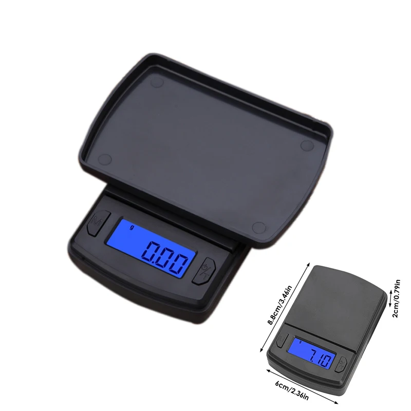 

New Digital Kitchen Scale Jewelry Scale Precision Electronic Scale with Tray Mini Pocket Digital Scale Gold Balance Weight Grams