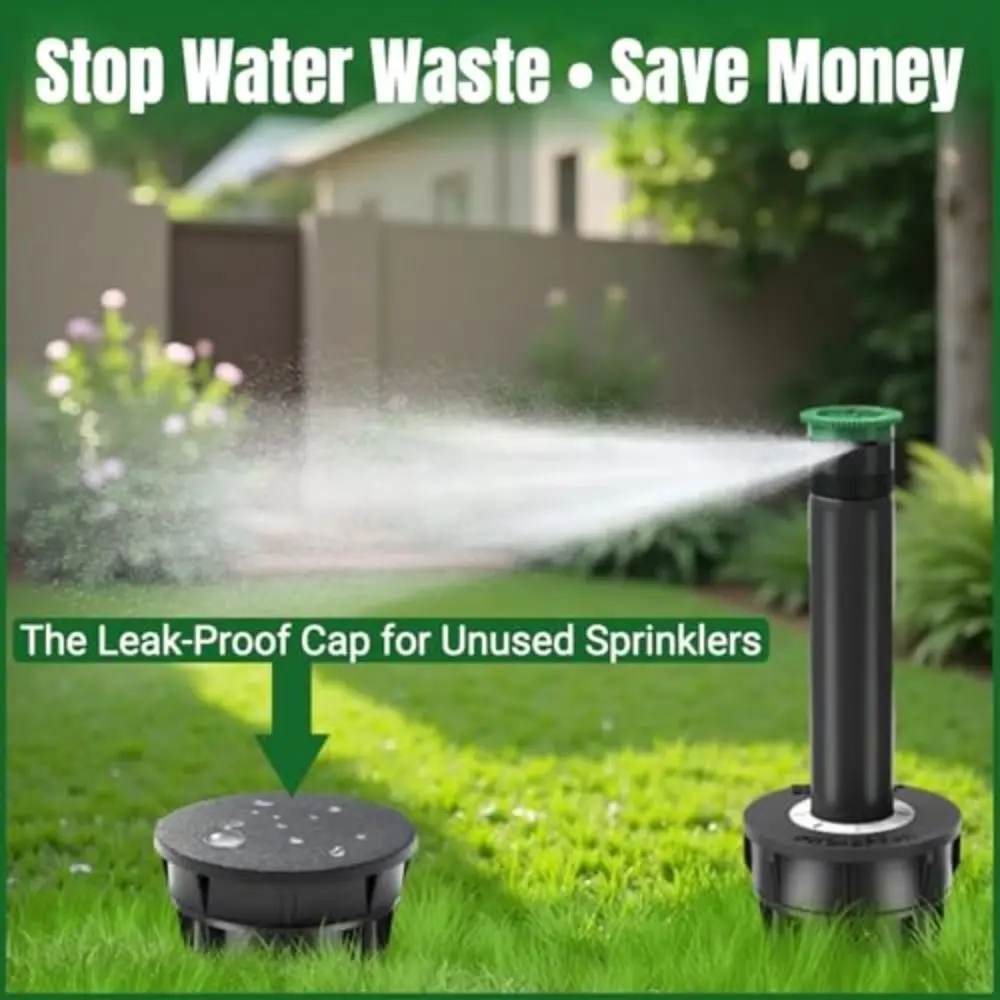 4/6PCS UV-Resistant ABS Sprinkler Head Caps Compatible Preventing Blockage Nitrile Rubber O-Ring Irrigation Lid Sprinkler Cap