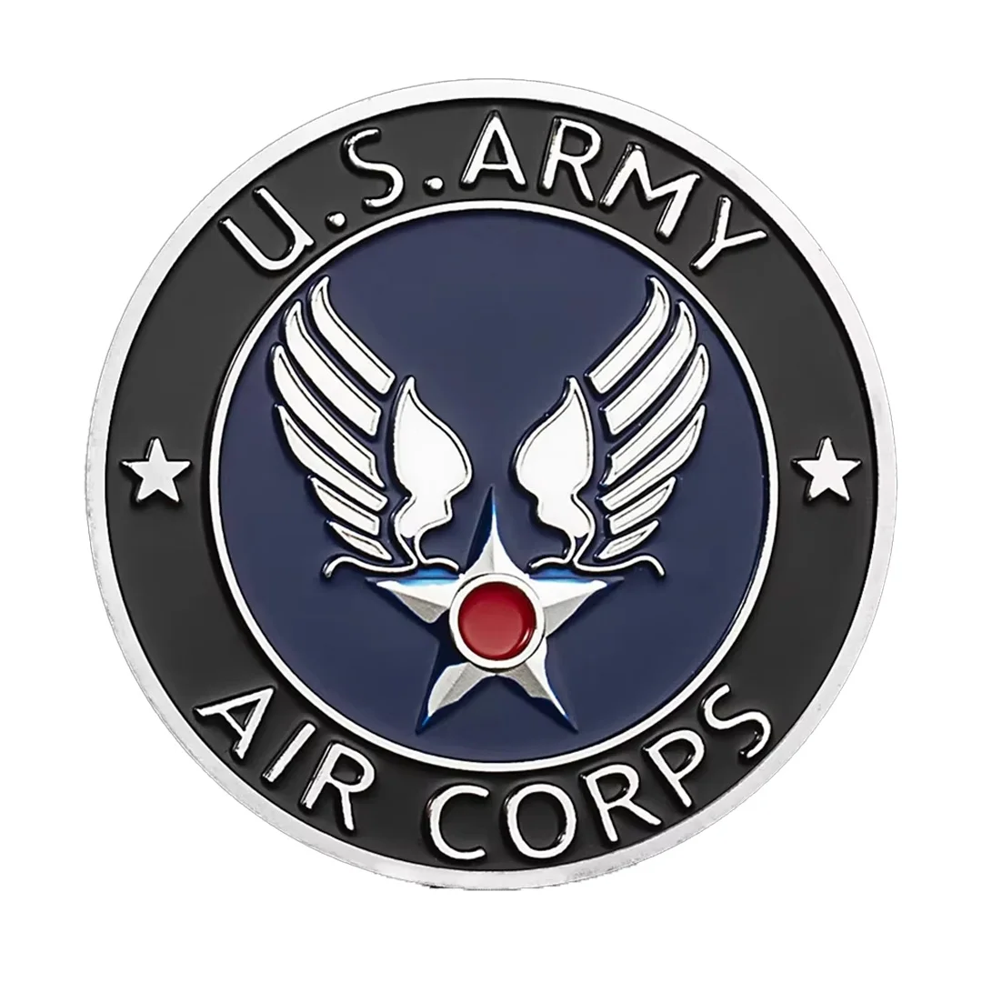 United States Army Air Corps Silvery Plated Collectible Coin Core Values of The Air Force Souvenir Coin Medal Gift