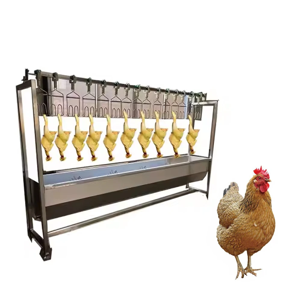 

Complete Chicken Slaughtering Line Bleeding Plucking Slaughter Convey Rail Poultry Abattoir Equipment for Slaughterhouse Machine