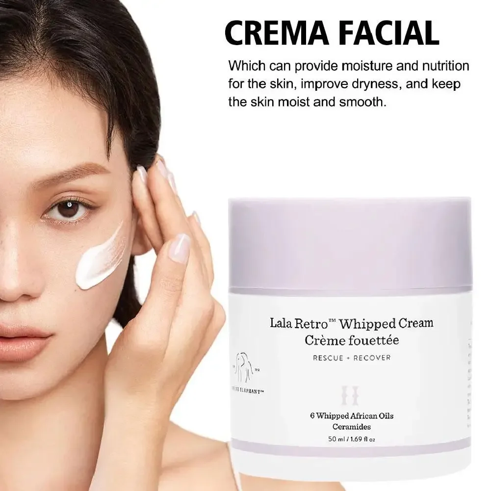 

2025 NEW Face Skin Care Lala Retro Whipped Cream Polypeptide Cream Protein Strengthen Moisturize Primer Skin Care 50ml