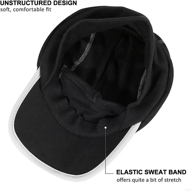 GADIEMKENSD Polarowa czapka z daszkiem z opuszczanym podgrzewaczem uszu, składana odblaskowa czapka zimowa Unisex M25 56-59cm M25 — zdjęcie 7