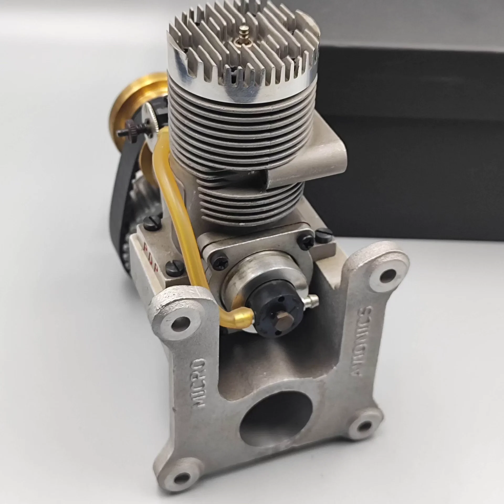 Modelo de aeronave motor hb 61 metal metanol modelo aeronave motor redução cinto modelo brinquedo