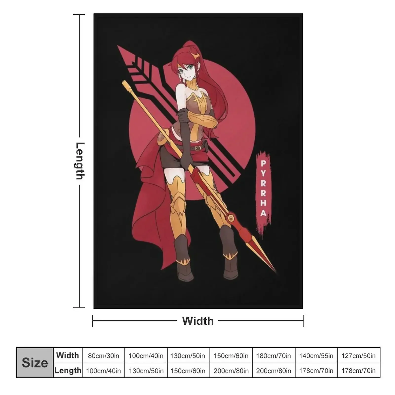 Pyrrha Nikos anime girl pretty Throw Blanket Moving Blankets For Sofas Personalized Gift anime Bed linens Stuffeds Blankets
