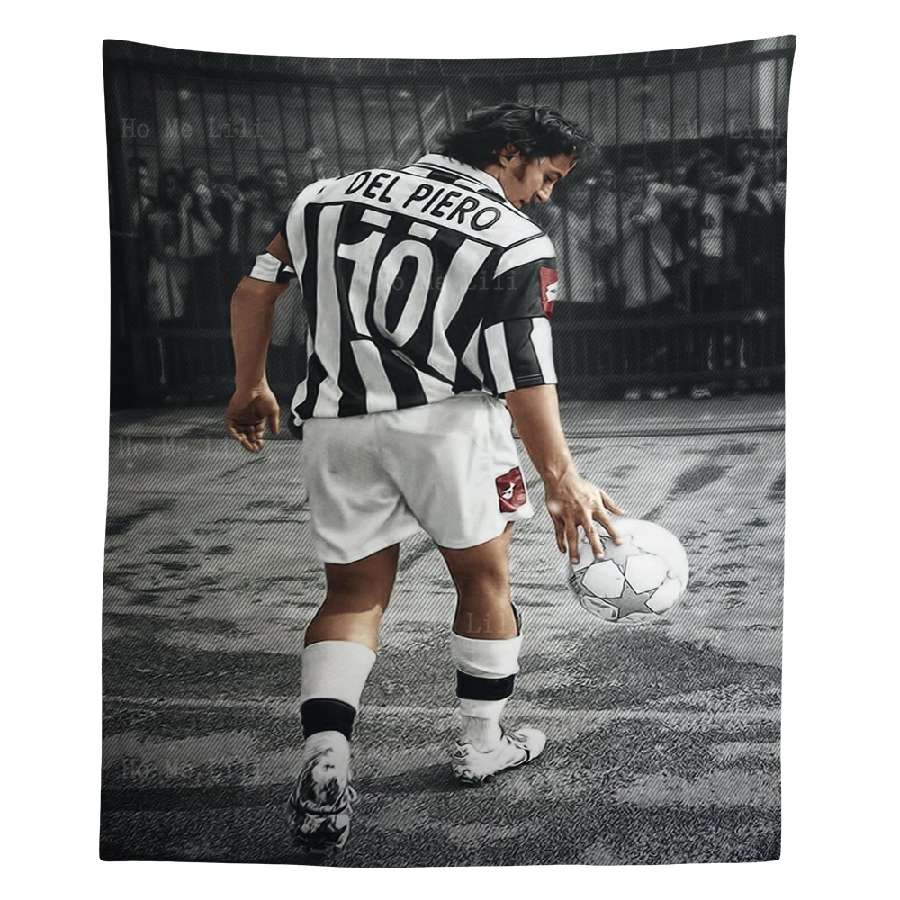 Soccer Stars Alessandro Del Piero Greatest Player Football Athletes Mes-Si Sports Aesthetics Poster Wall Hanging Tapestry