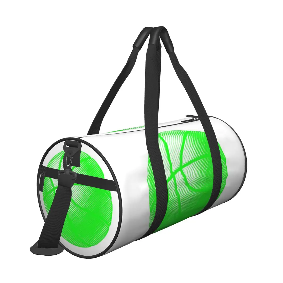 Hot Sale Lime Basketball Line Art Illustration Travel bag Coach Travel Travel Hospital Bag
