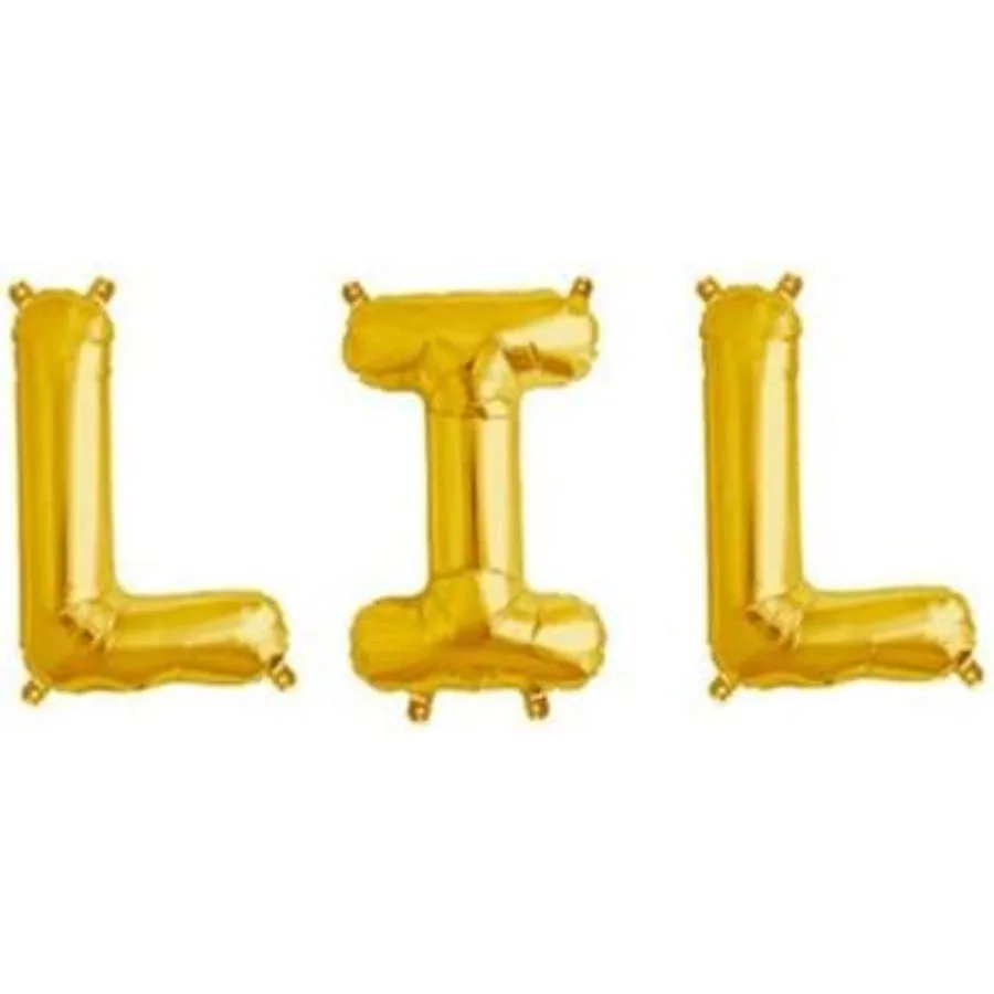 بالونات ليل مقاس 16 بوصة، بالونات بأحرف ليل، لافتة نادي نسائي، ليتل بيج ليتل ريفيل، دعائم يومية ذهبية