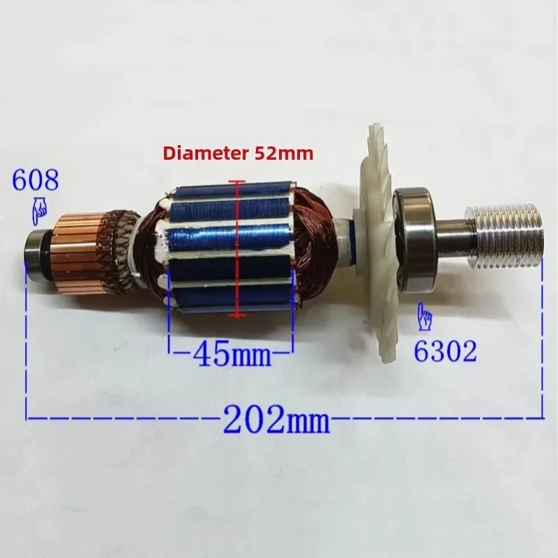 Original 220-240V Rotor N030189SV N093107 for Dewalt DW706 DW716 DW718  DWS780 391316-01SV 391316-01 N027083S VArmature Anchor