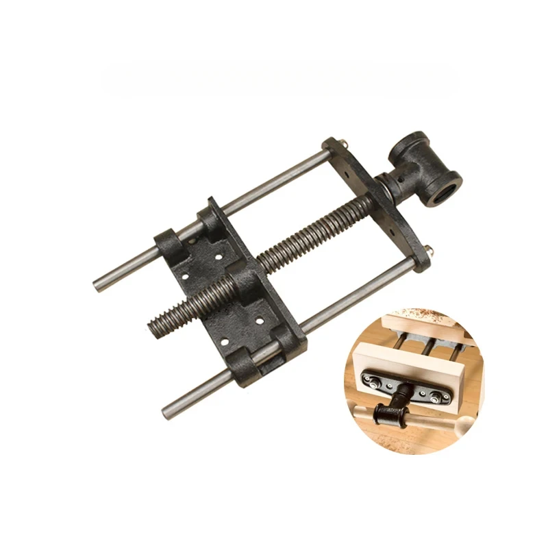 

7 Inch Woodworking Vise DIY Light Woodworking Table Clamp Double-Link Fixture Woodworking Bench Vise Fixed Vice Tool