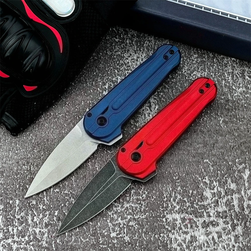 2025 نمط جديد للدفاع عن النفس سليم جيب سكين للفرد D2 شفرة مقبض ألمونيوم في الهواء الطلق التخييم Hinking الصيد أدوات الصيد